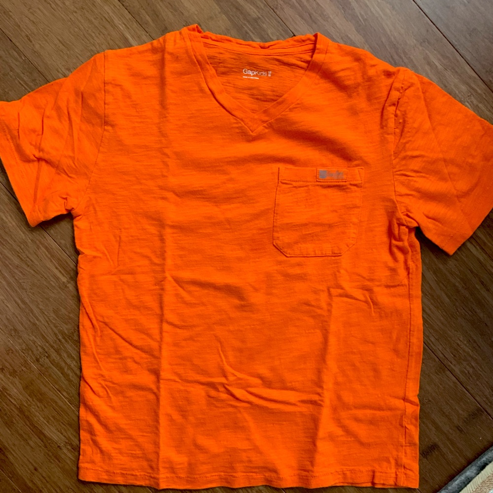 GAP kids t-shirt, dark orange, size Medium/8. Short sleeve